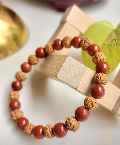 Rudraksha bracelets with agate stone