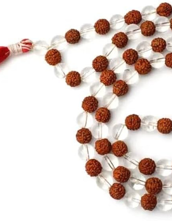 rudraksha crystal mala